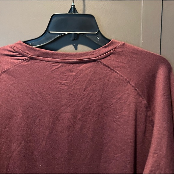 01.Algo Burgundy Performance Long Sleeve Shirt XXL NEW $30 - Picture 7 of 7